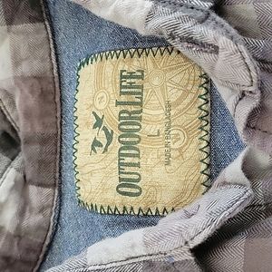 Chemise Outdoor Life Homme – Verte – Manches Courtes – Taille L – Occasion Parfait état